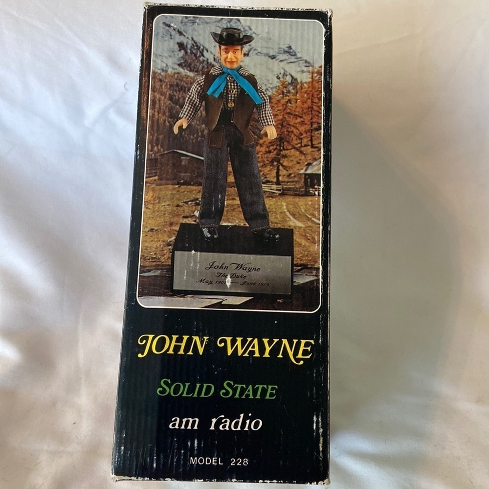 Collectible John Wayne AM radio